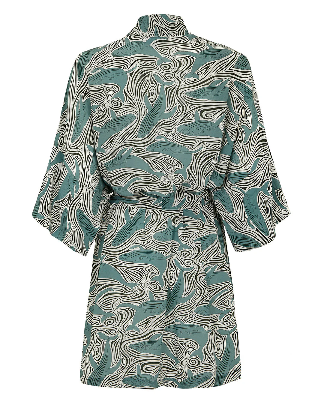 Bed-to-Beach SET (Robe, Top & Shorts) WHALE - Image 11