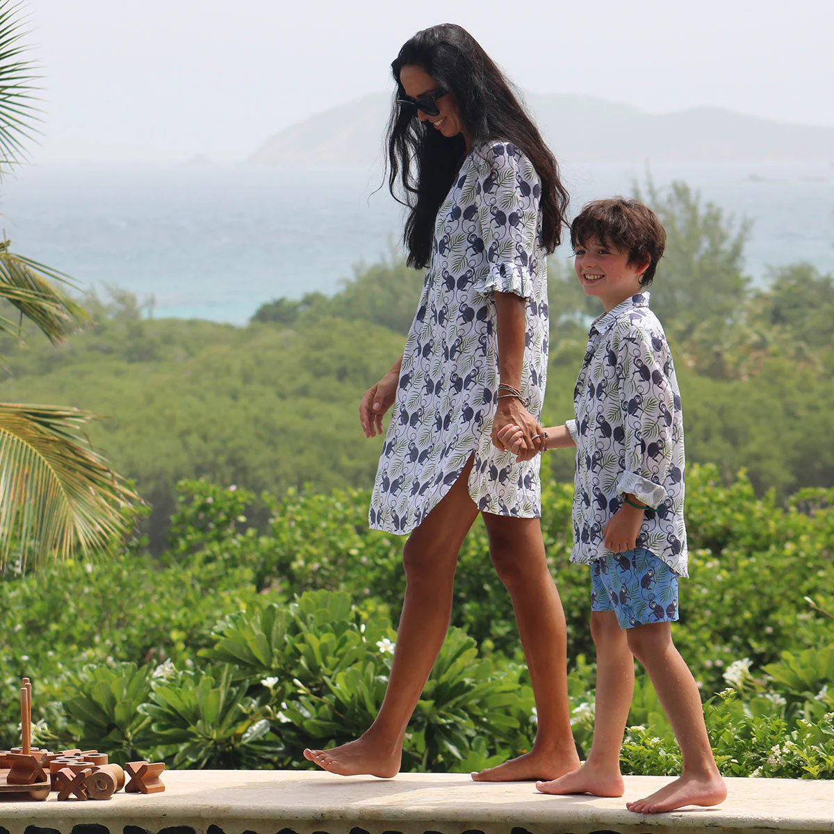 Kids' Swim Shorts MONKEY & PALMS - Image 5
