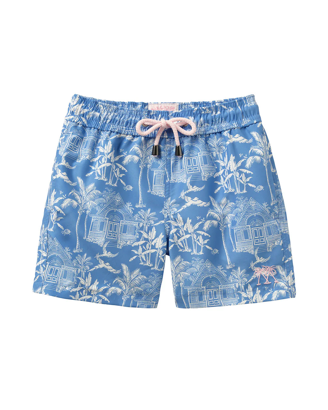 Kids' Swim Shorts PINK HOUSE TOILE