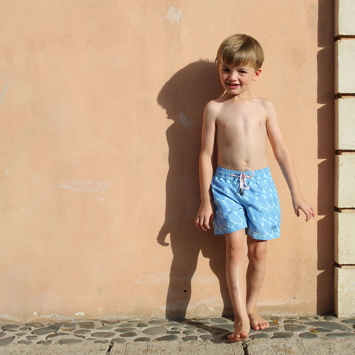 Kids' Swim Shorts STRIPED SHELL - Image 3