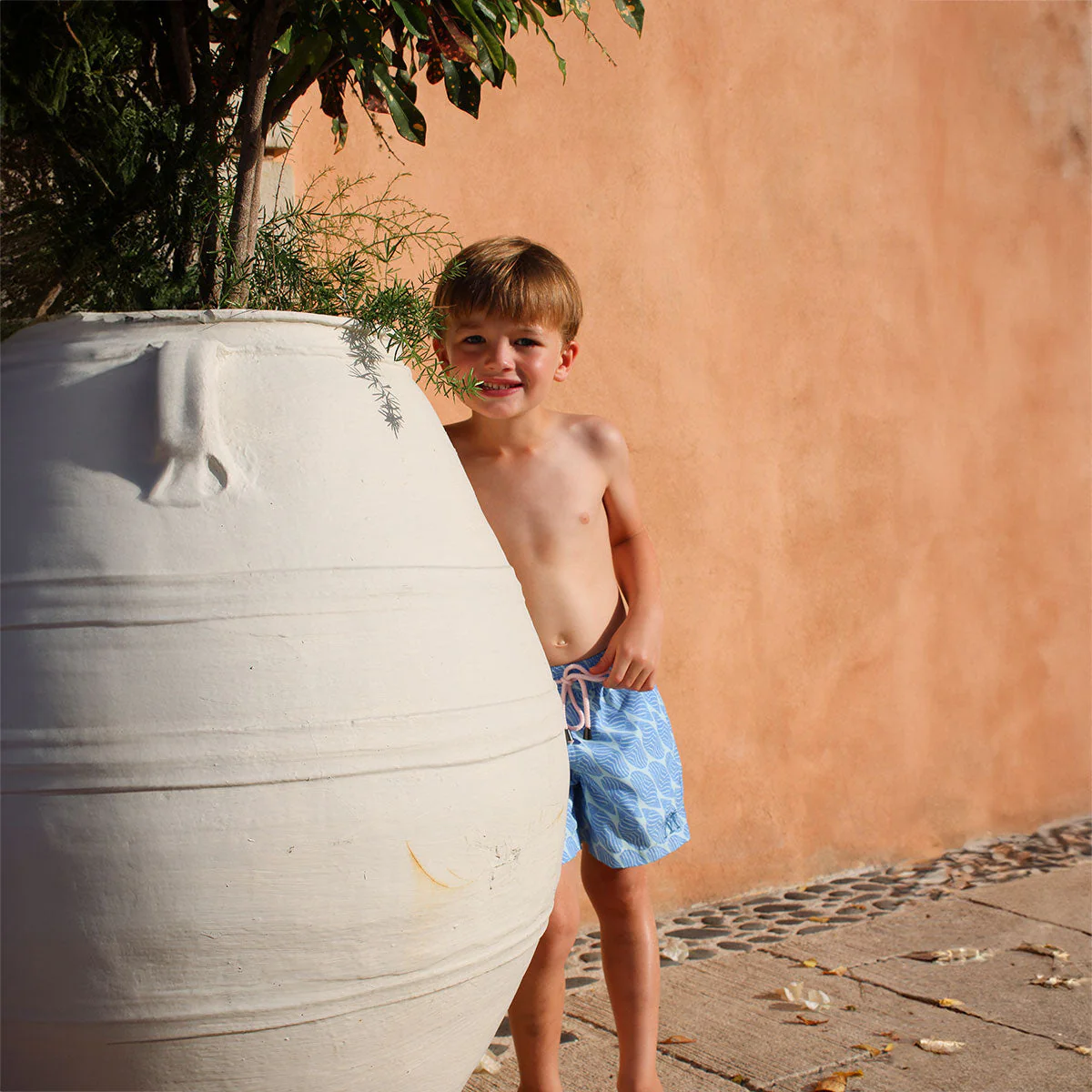 Kids' Swim Shorts STRIPED SHELL - Image 5