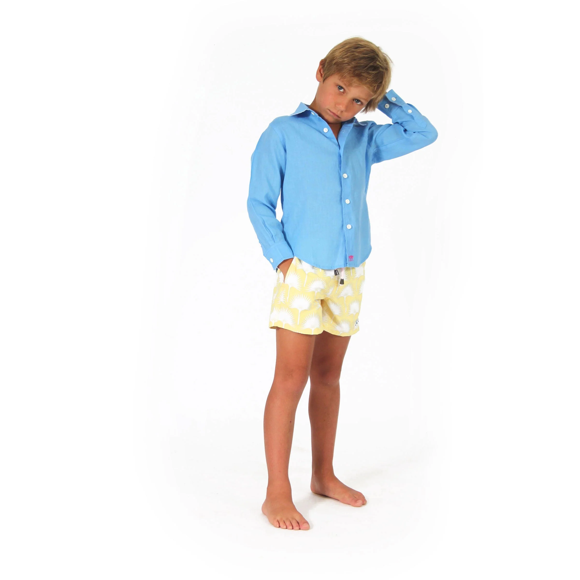 Kids' Swim Shorts FAN PALM - Image 3