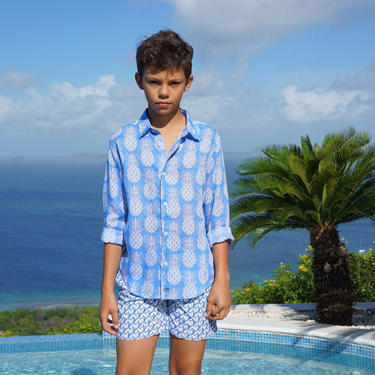 Kids' Swim Shorts PINEAPPLE PRICKLES - Image 3