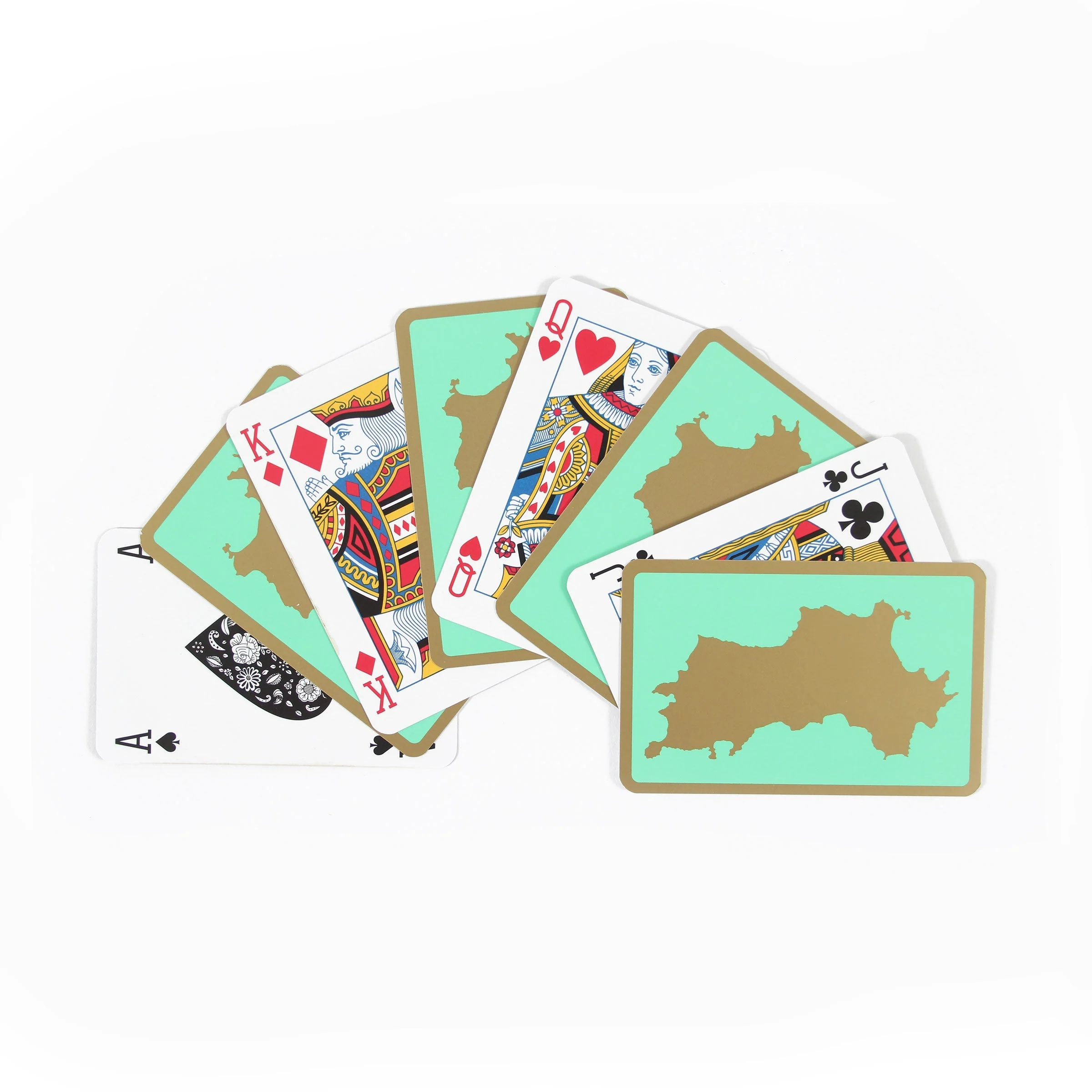 Bridge Set 2 Decks of Playing Cards   BLUE & TURQUOISE - Image 4