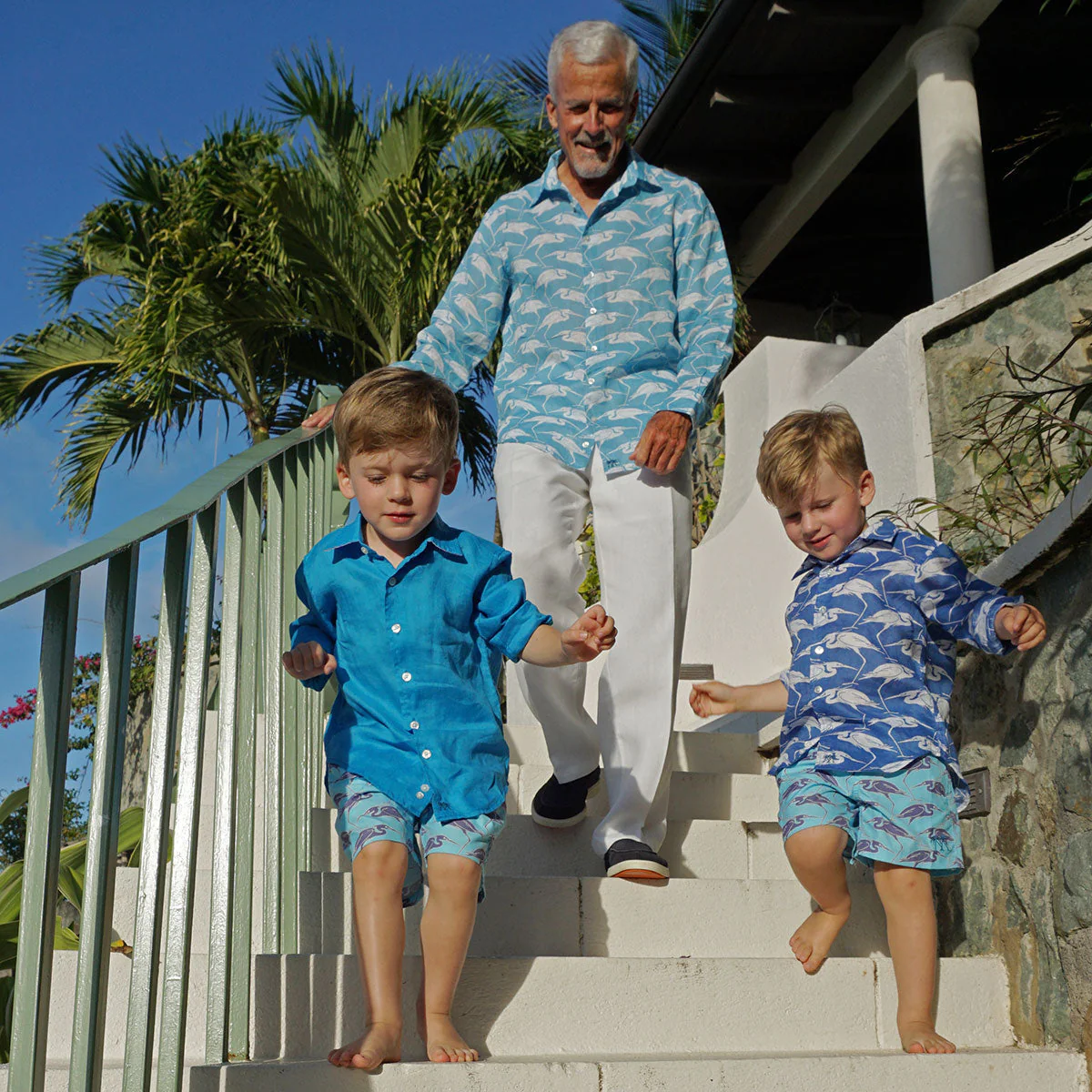 Kids' Linen Shirt EGRET - Image 8