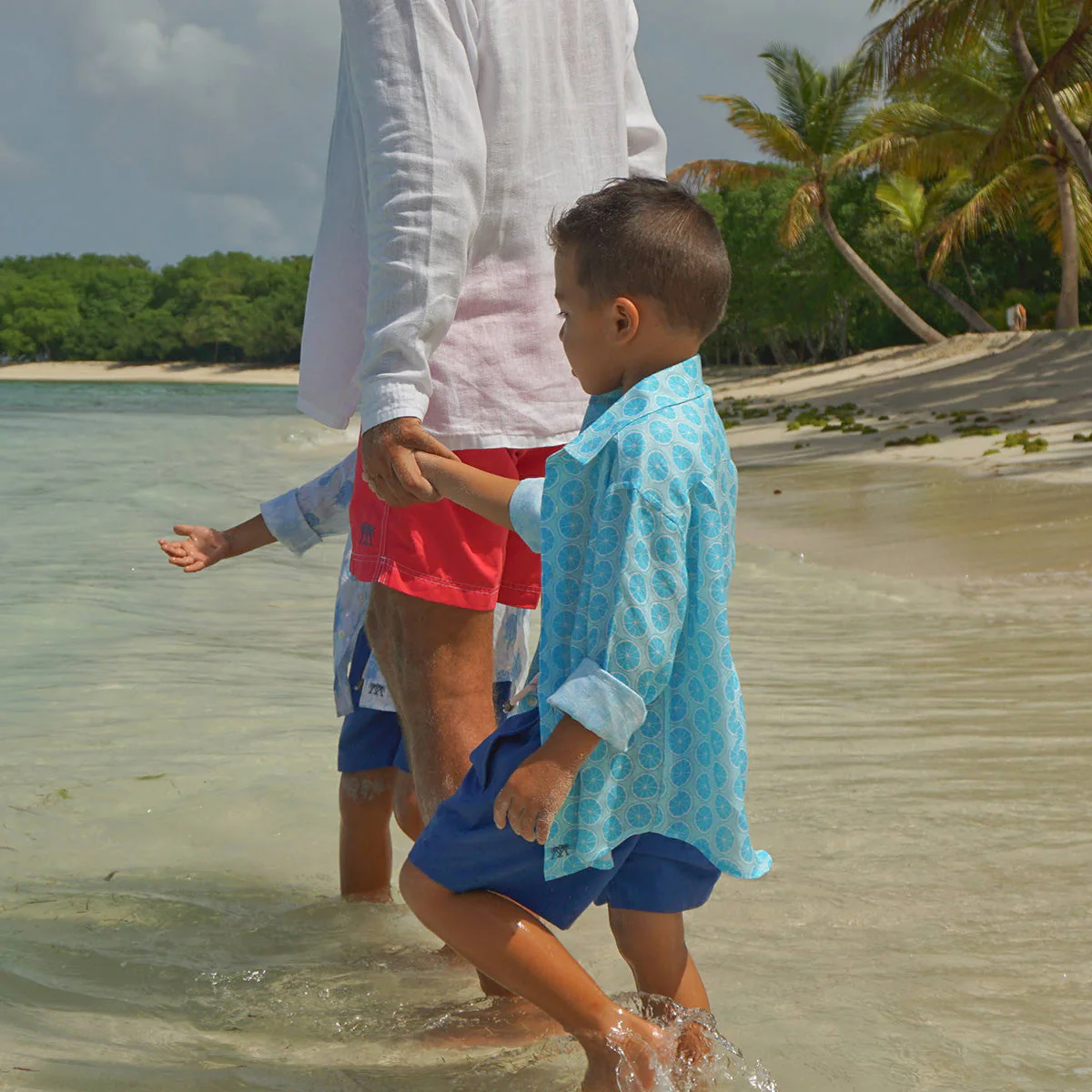 Kids' Linen Shirt LIME SLICE - Image 4
