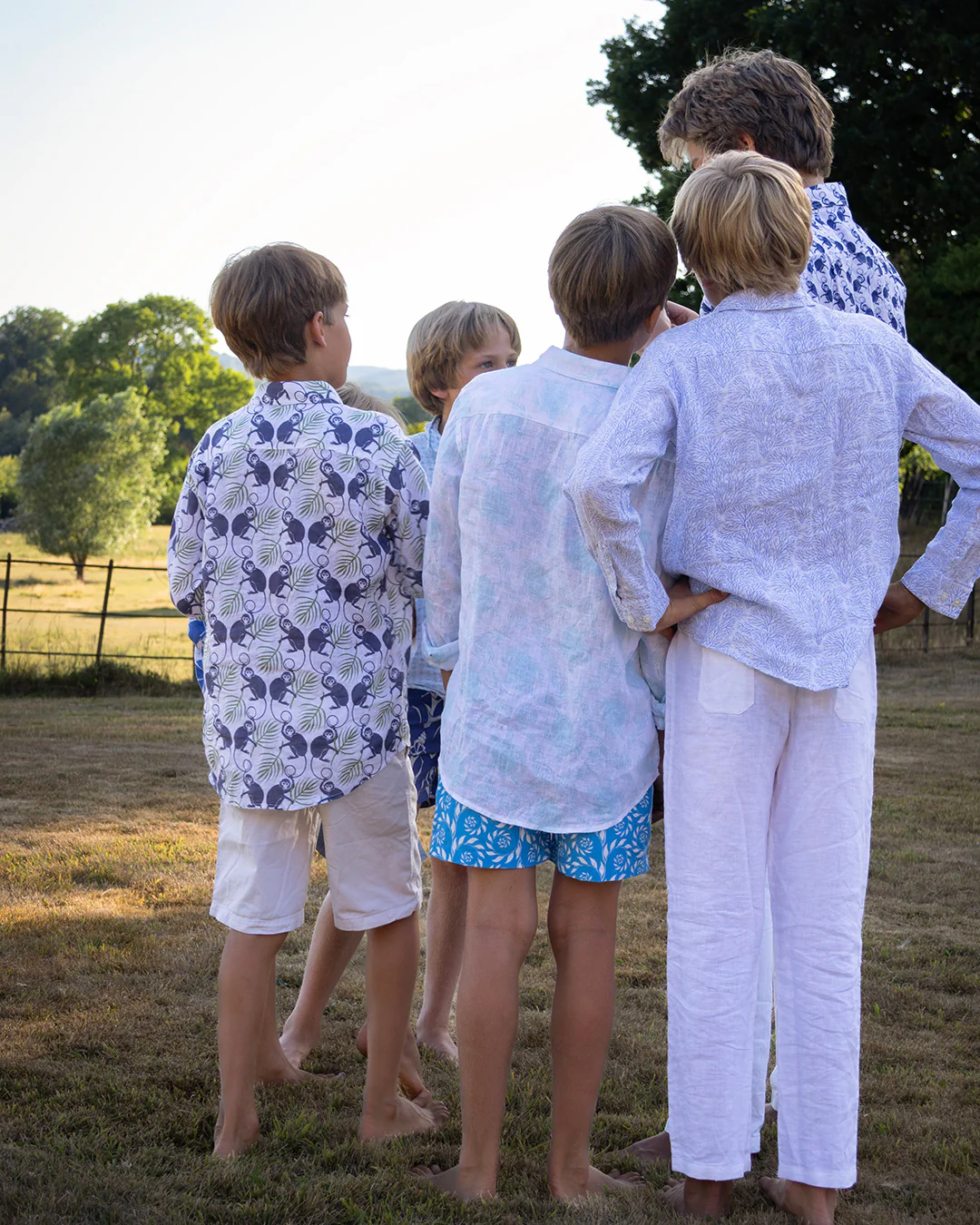 Kids' Linen Shirt MONKEY & PALMS - Image 11