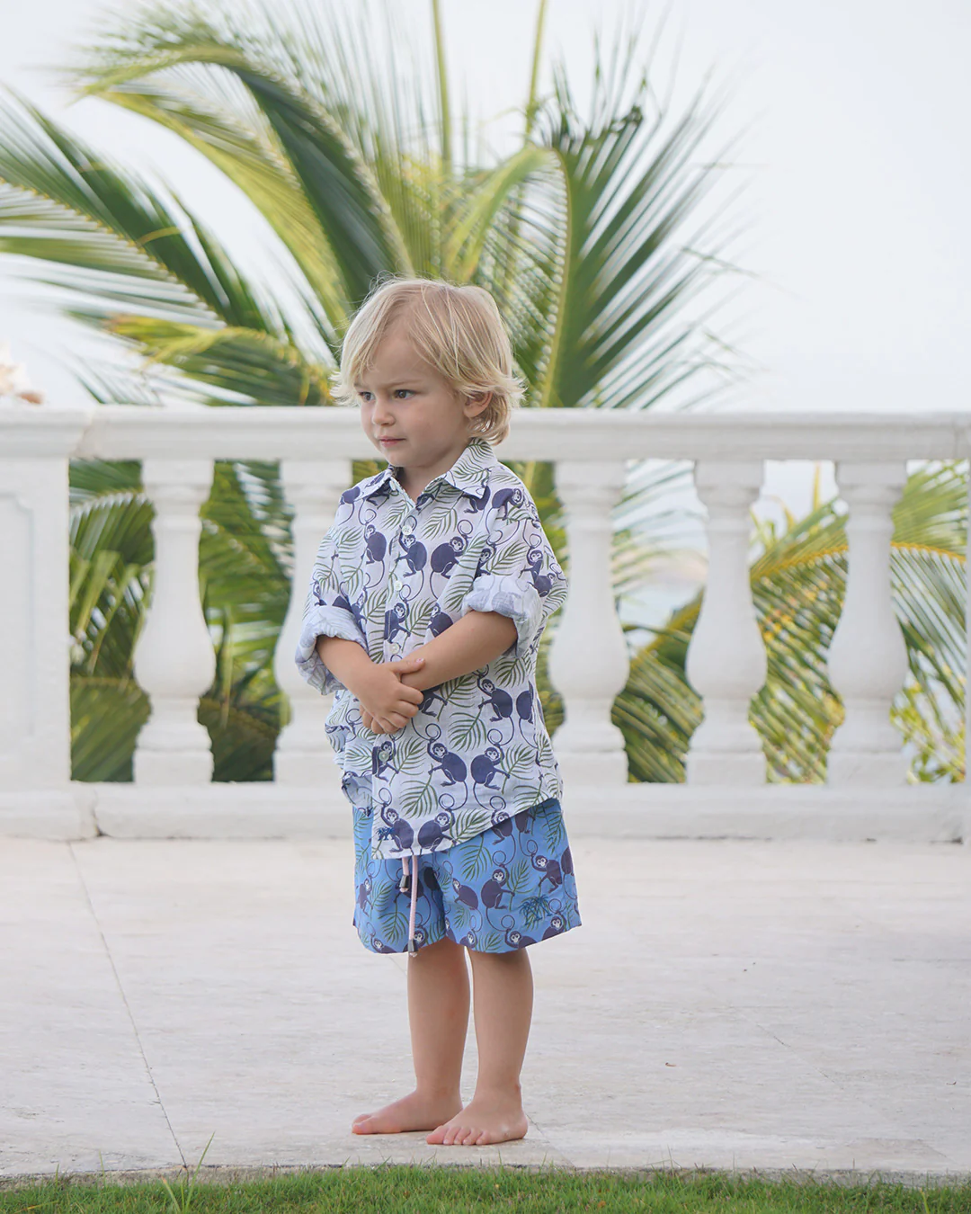 Kids' Linen Shirt MONKEY & PALMS - Image 6