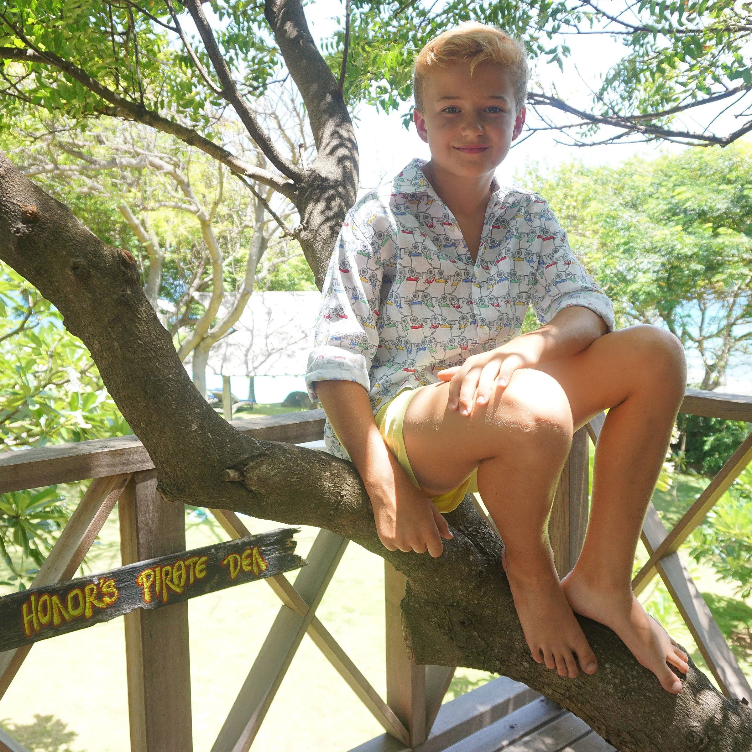 Kids' Linen Shirt MUSTIQUE MULE - Image 2