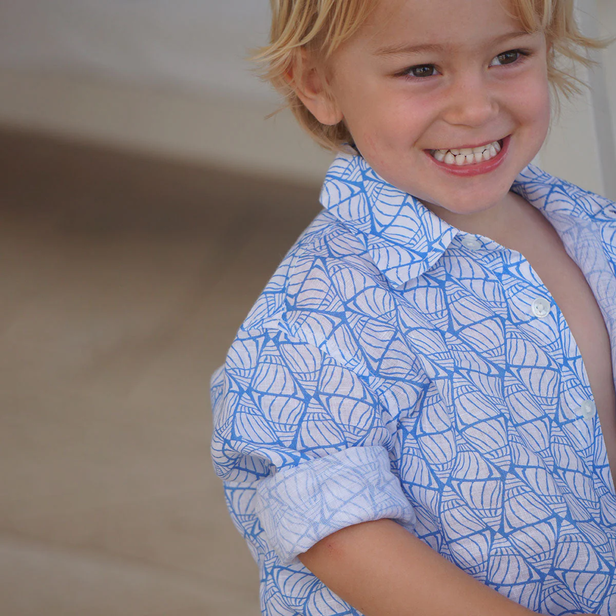 Kids' Linen Shirt SHELLTOP - Image 4