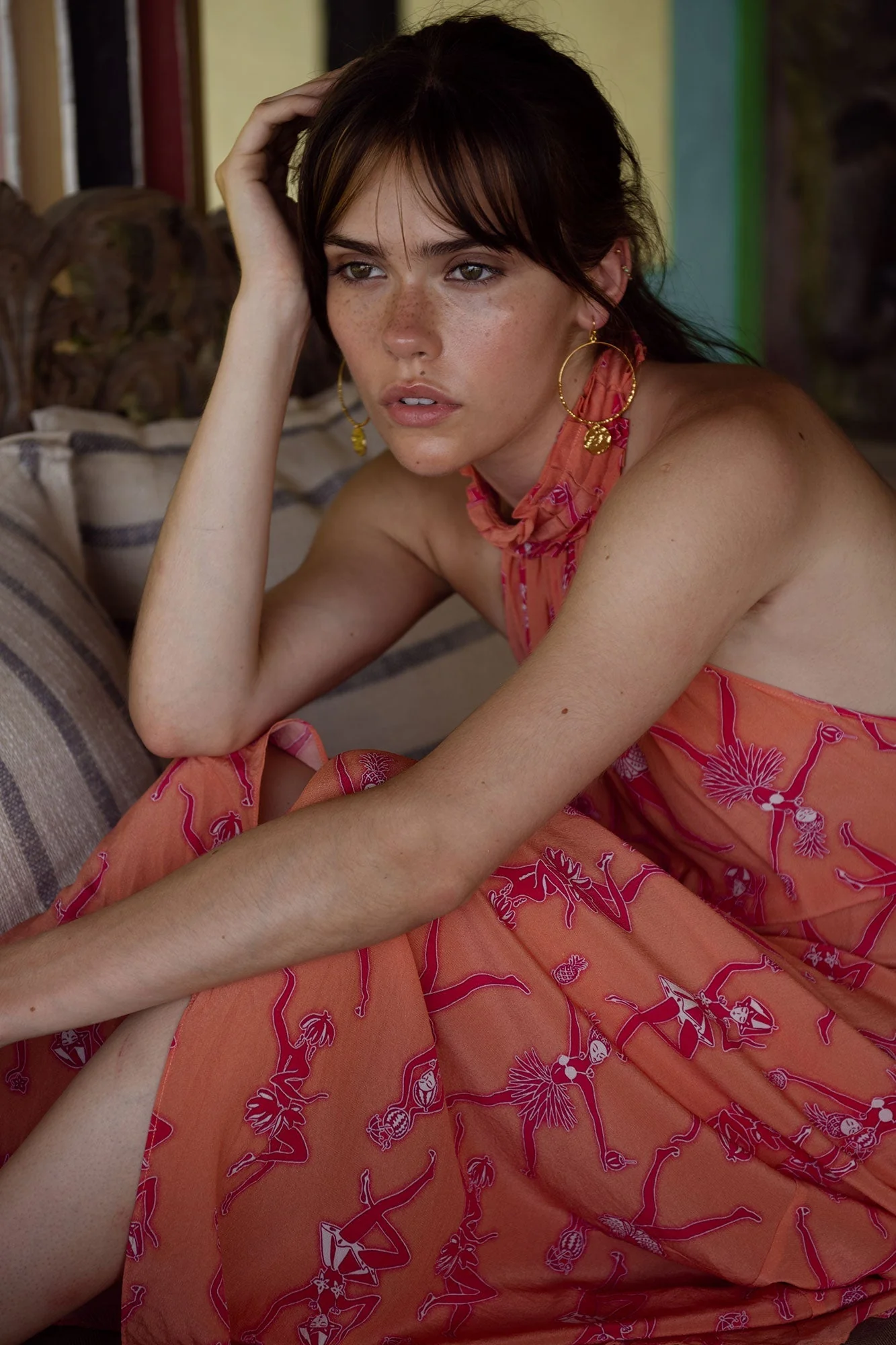 Silk Dena Dress FRUIT PUNCH - Image 4