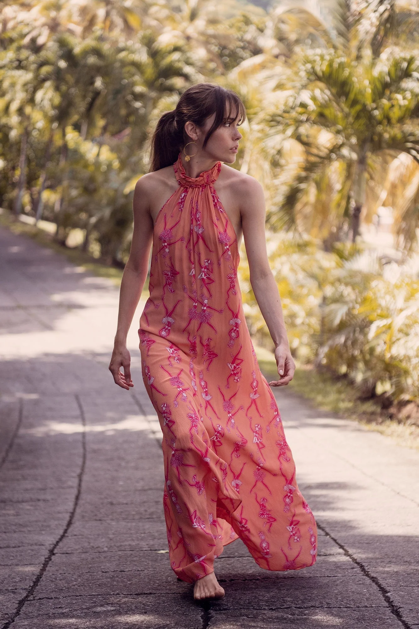 Silk Dena Dress FRUIT PUNCH - Image 5