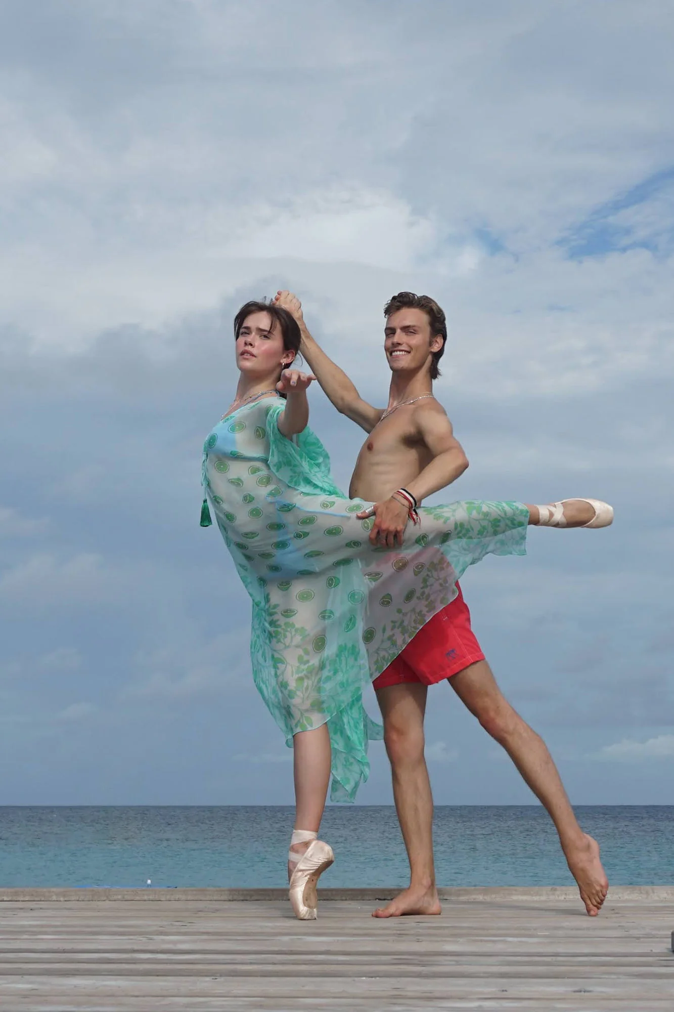 Silk Chiffon Ellie Kaftan LIME TREE - Image 8