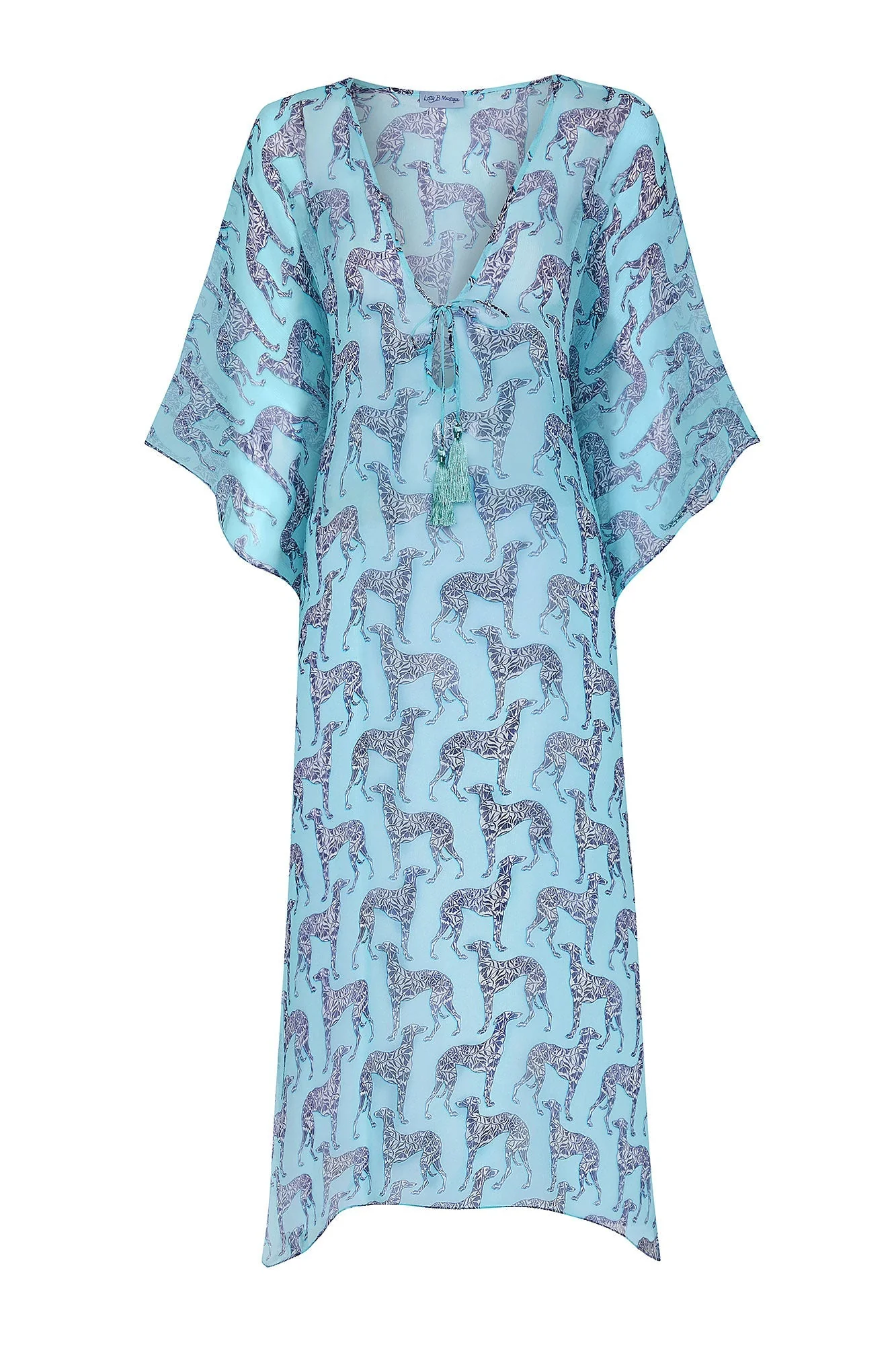 Silk Chiffon Ellie Kaftan LURCHER - Image 2