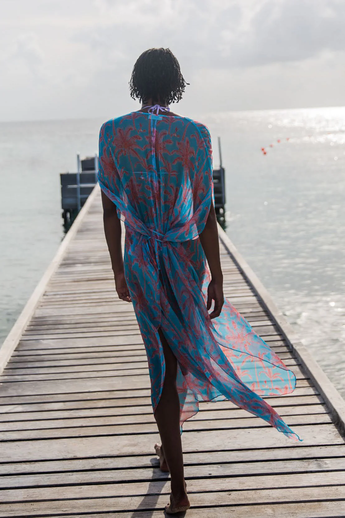 Silk Chiffon Ellie Kaftan PLANTATION - Image 6