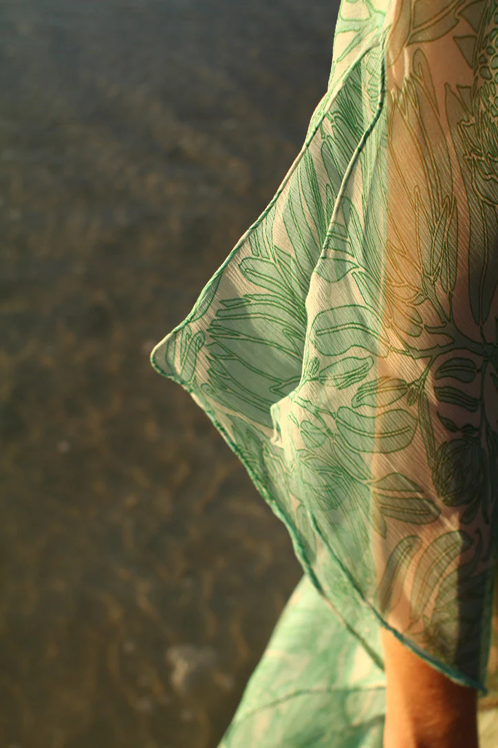 Silk Chiffon Ellie Kaftan PROTEA - Image 7