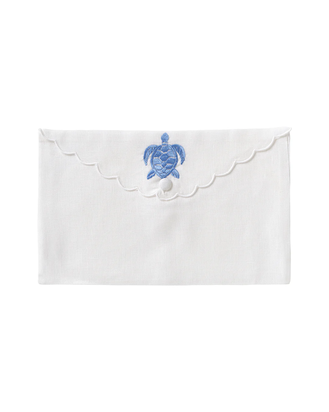 Embroidered Linen Envelope Bag TURTLE - Image 5