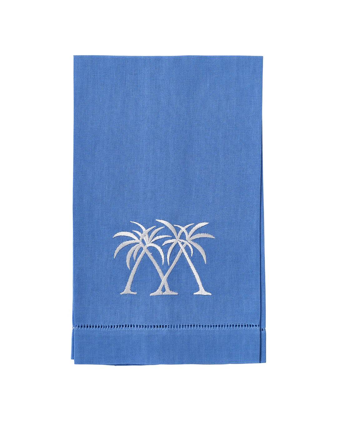 Embroidered Linen 4 Hand Towels PALMS - Image 3