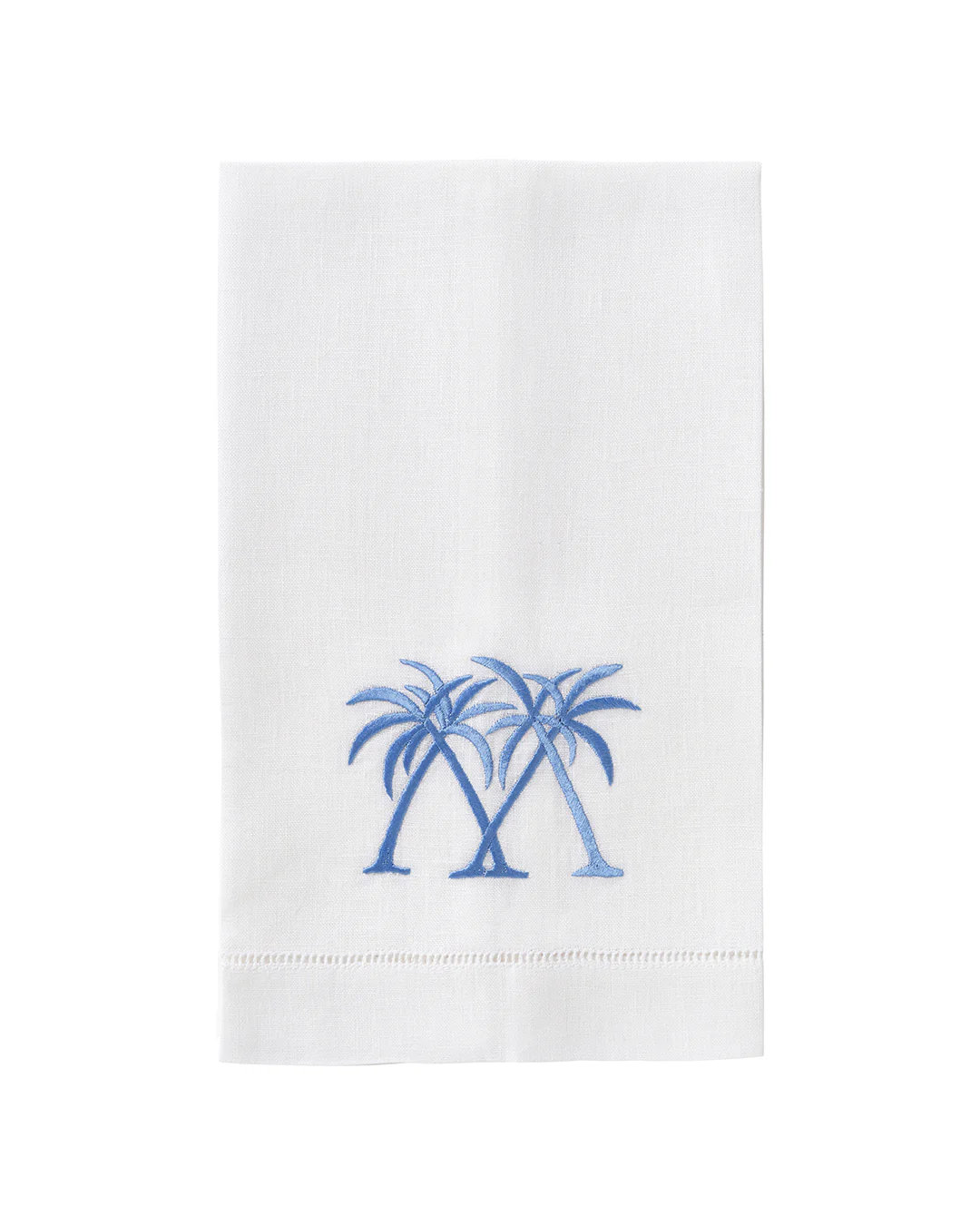 Embroidered Linen 4 Hand Towels PALMS - Image 6