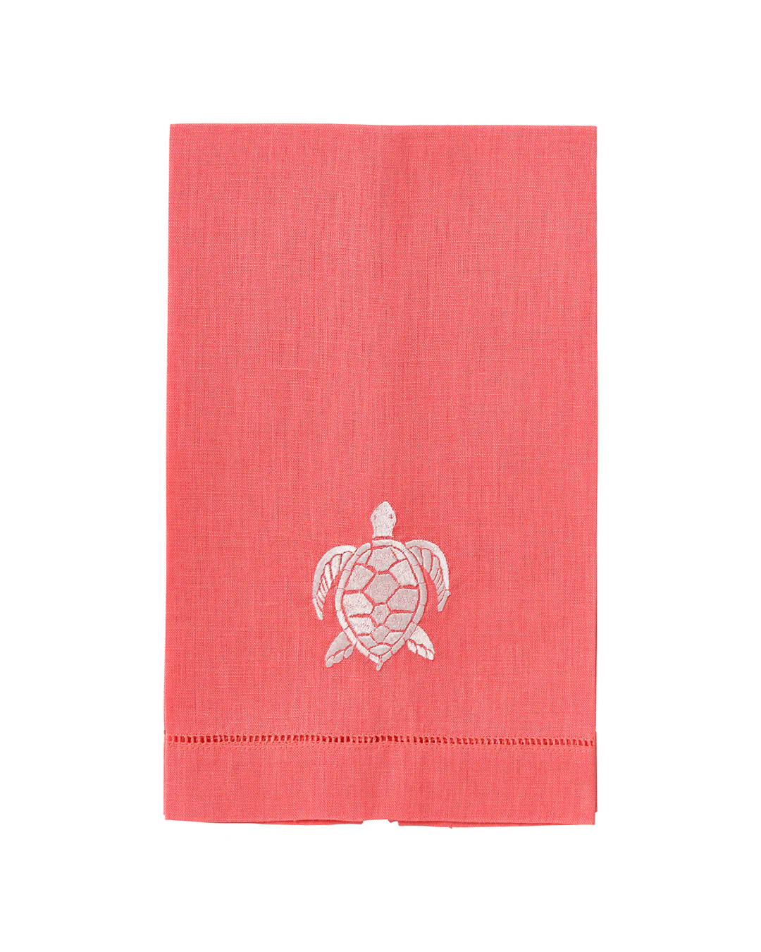 Embroidered Linen 4 Hand Towels TURTLE - Image 3