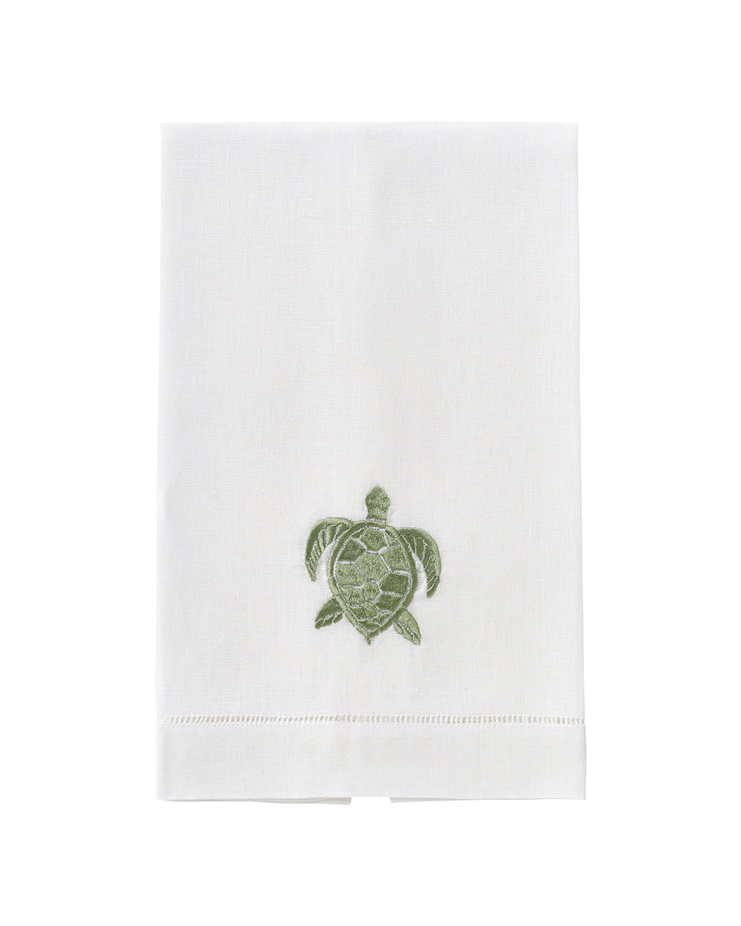 Embroidered Linen 4 Hand Towels TURTLE - Image 5