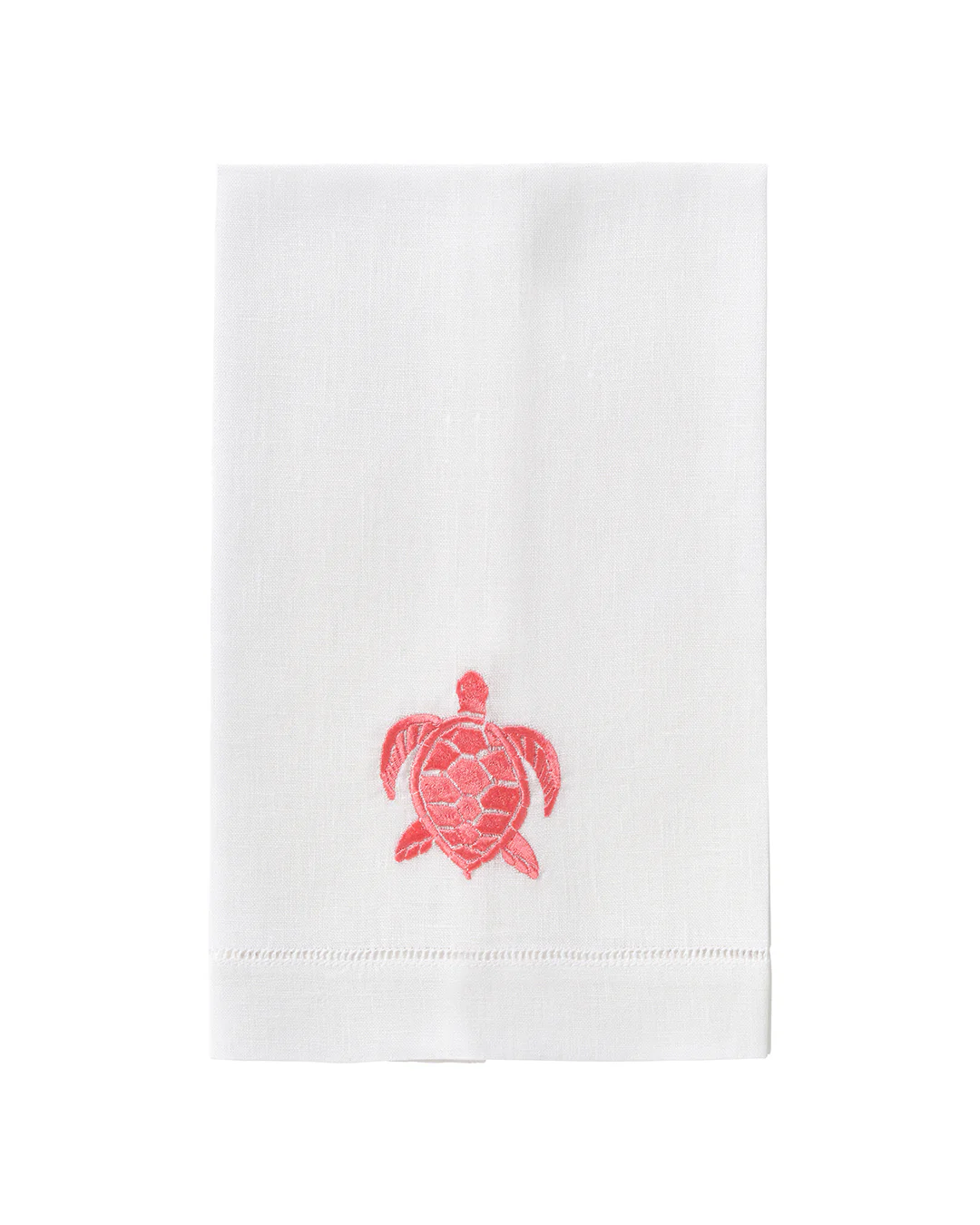 Embroidered Linen 4 Hand Towels TURTLE - Image 6
