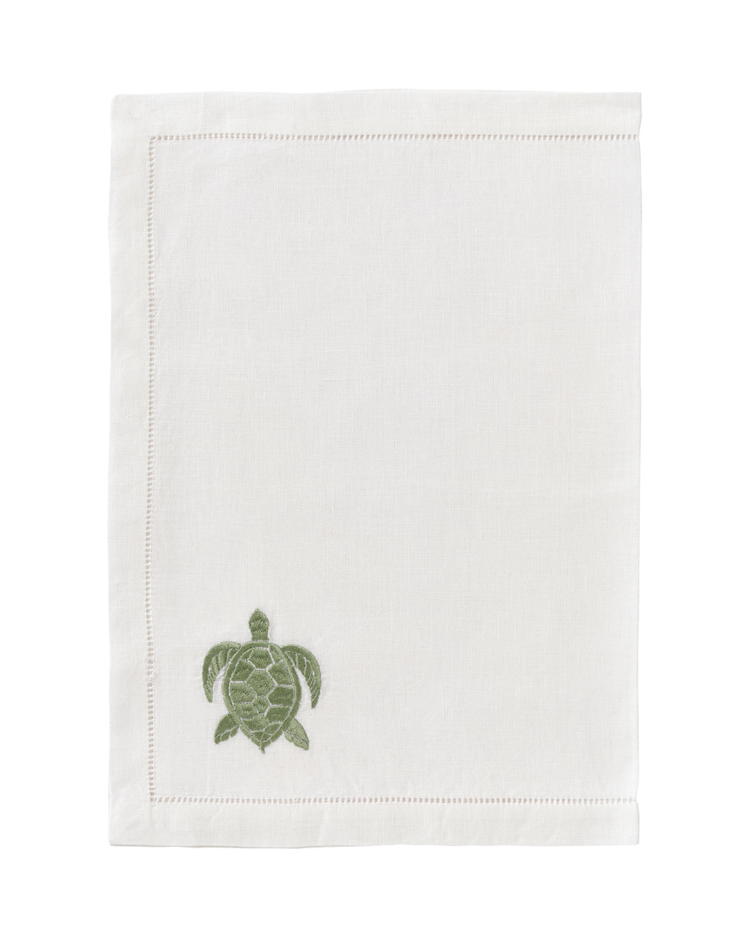 Embroidered Linen 4 Placemats TURTLE - Image 2