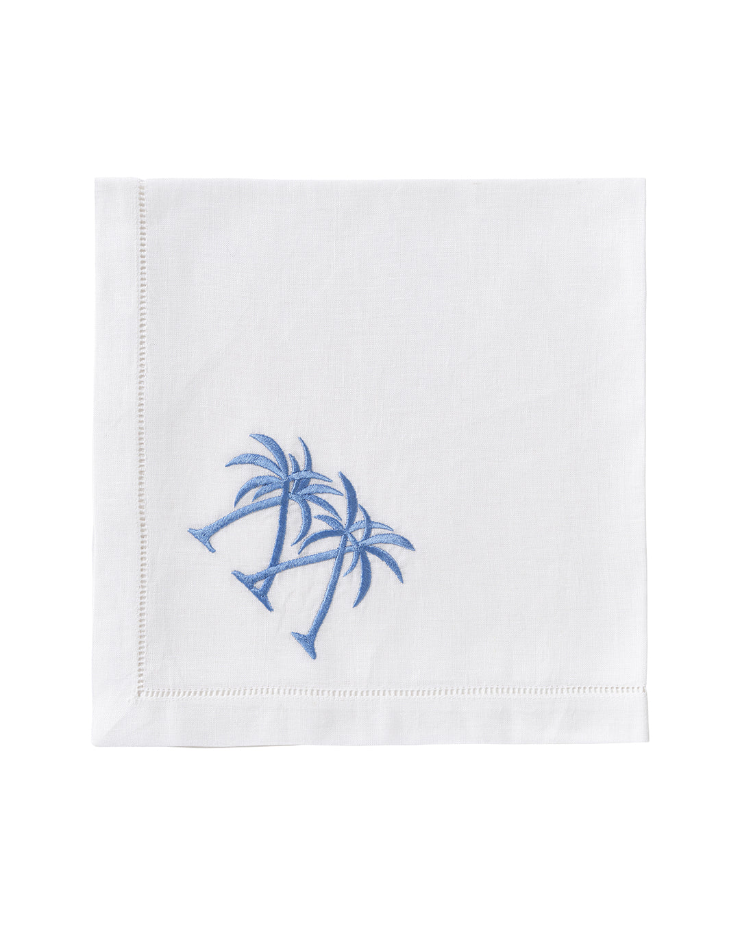 Embroidered Linen 4 Table Napkins PALMS - Image 3