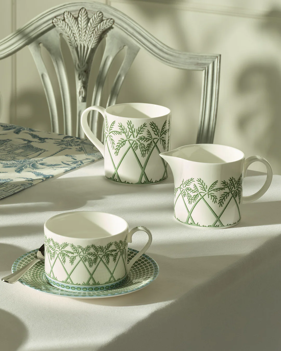 Fine Bone China Milk Jug PALMS - Image 2
