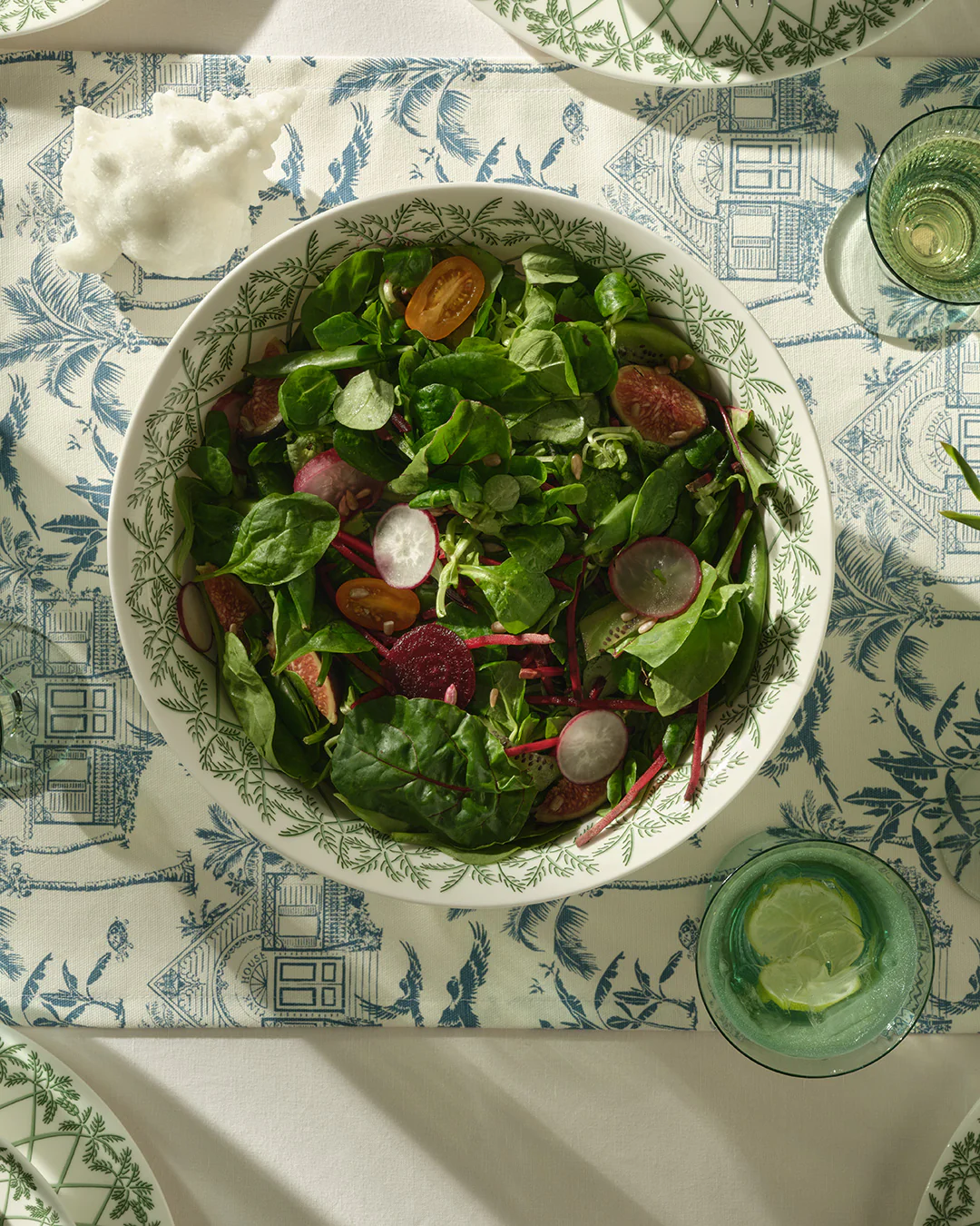 Fine Bone China Serving Bowl PALMS - Image 2
