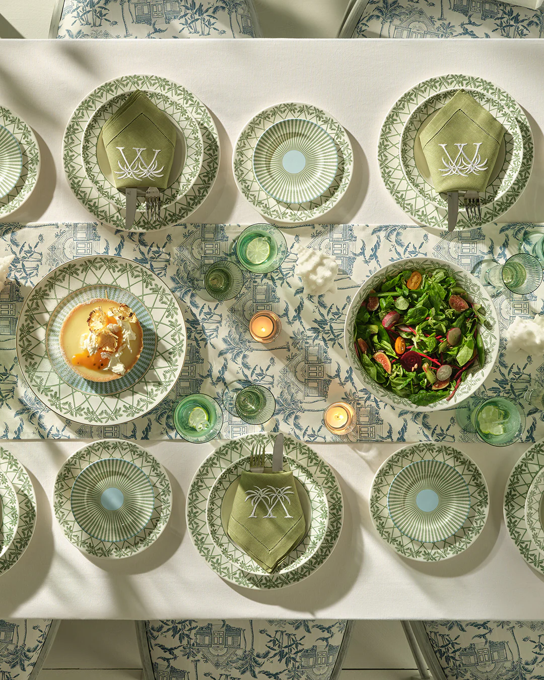 Fine Bone China Serving Bowl PALMS - Image 4
