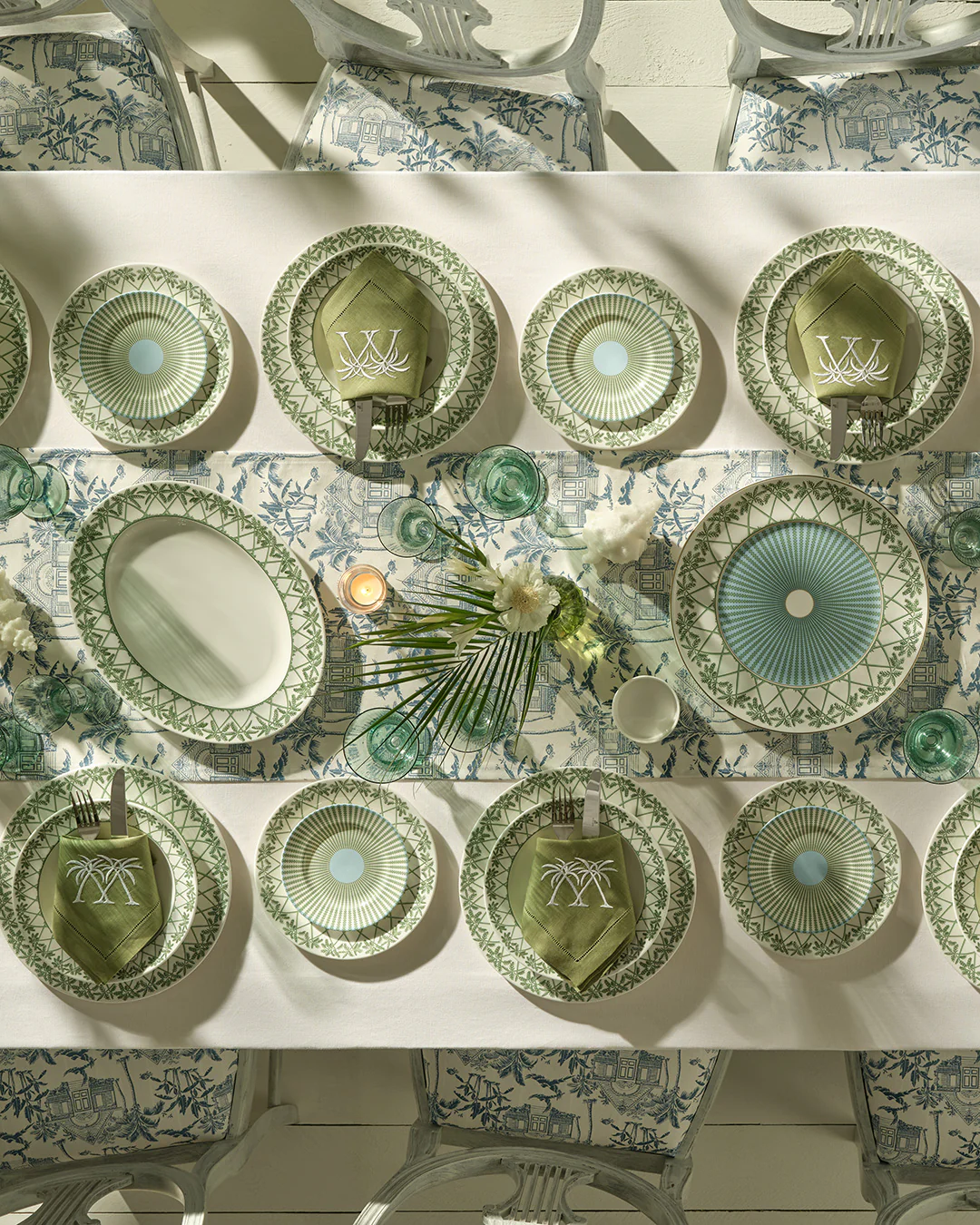 Fine Bone China Charger Plate PALMS - Image 5