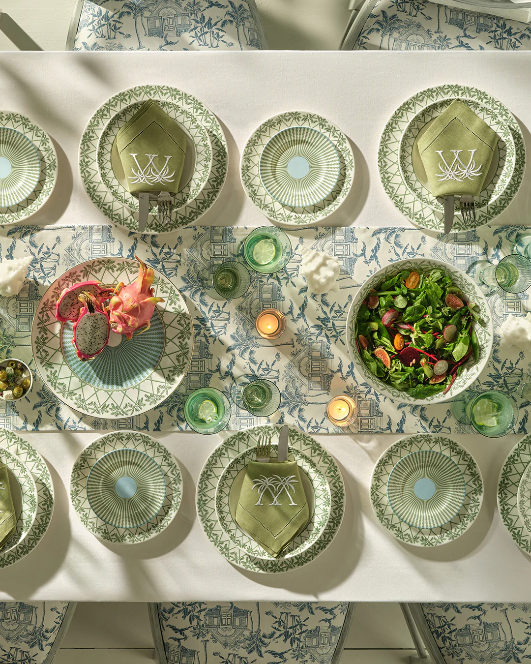 Fine Bone China Charger Plate PALMS - Image 4