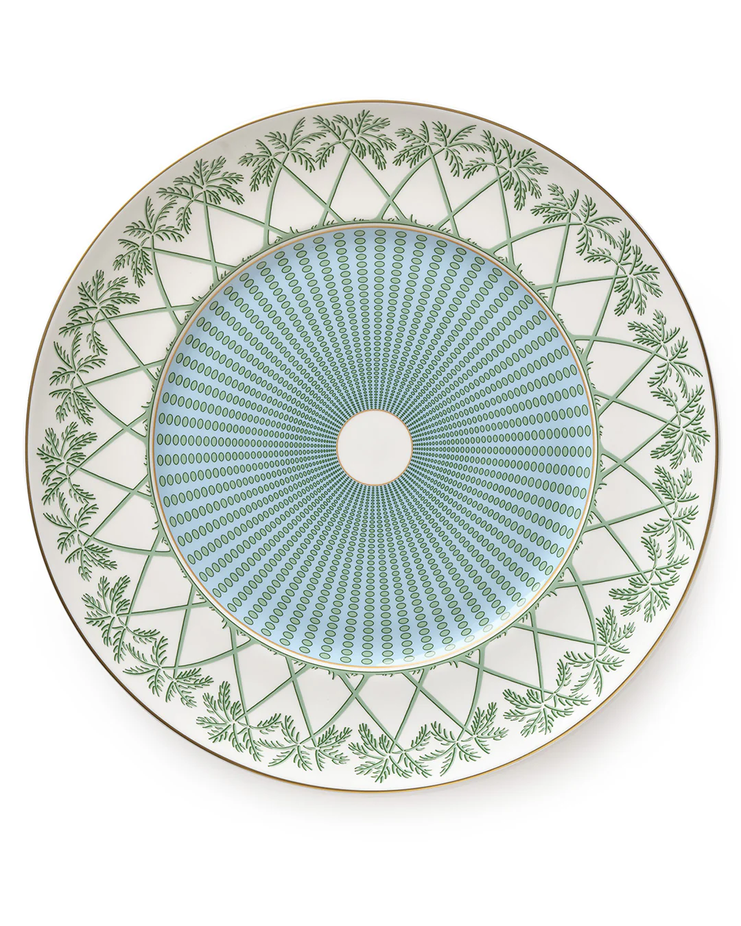Fine Bone China Charger Plate PALMS