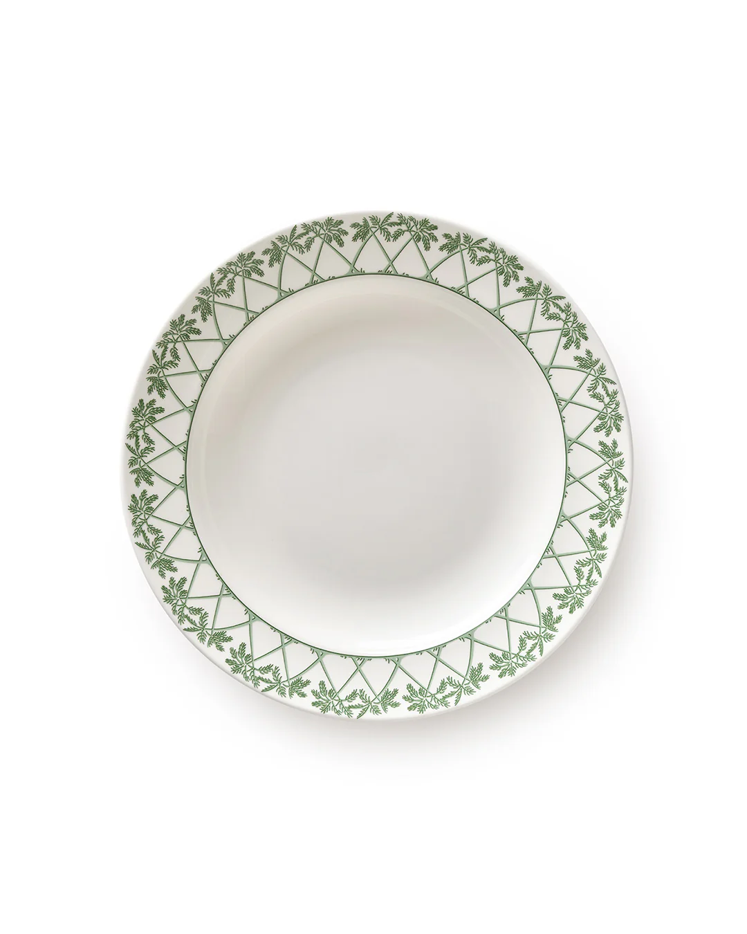 Fine Bone China 4 Rimmed Bowls PALMS - Image 5