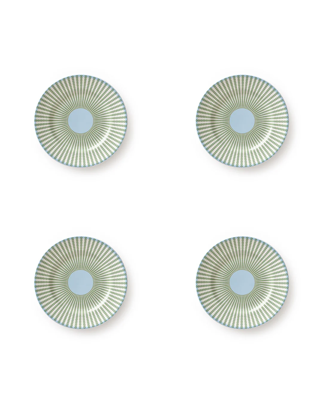 Fine Bone China 4 Side Plates PALMS