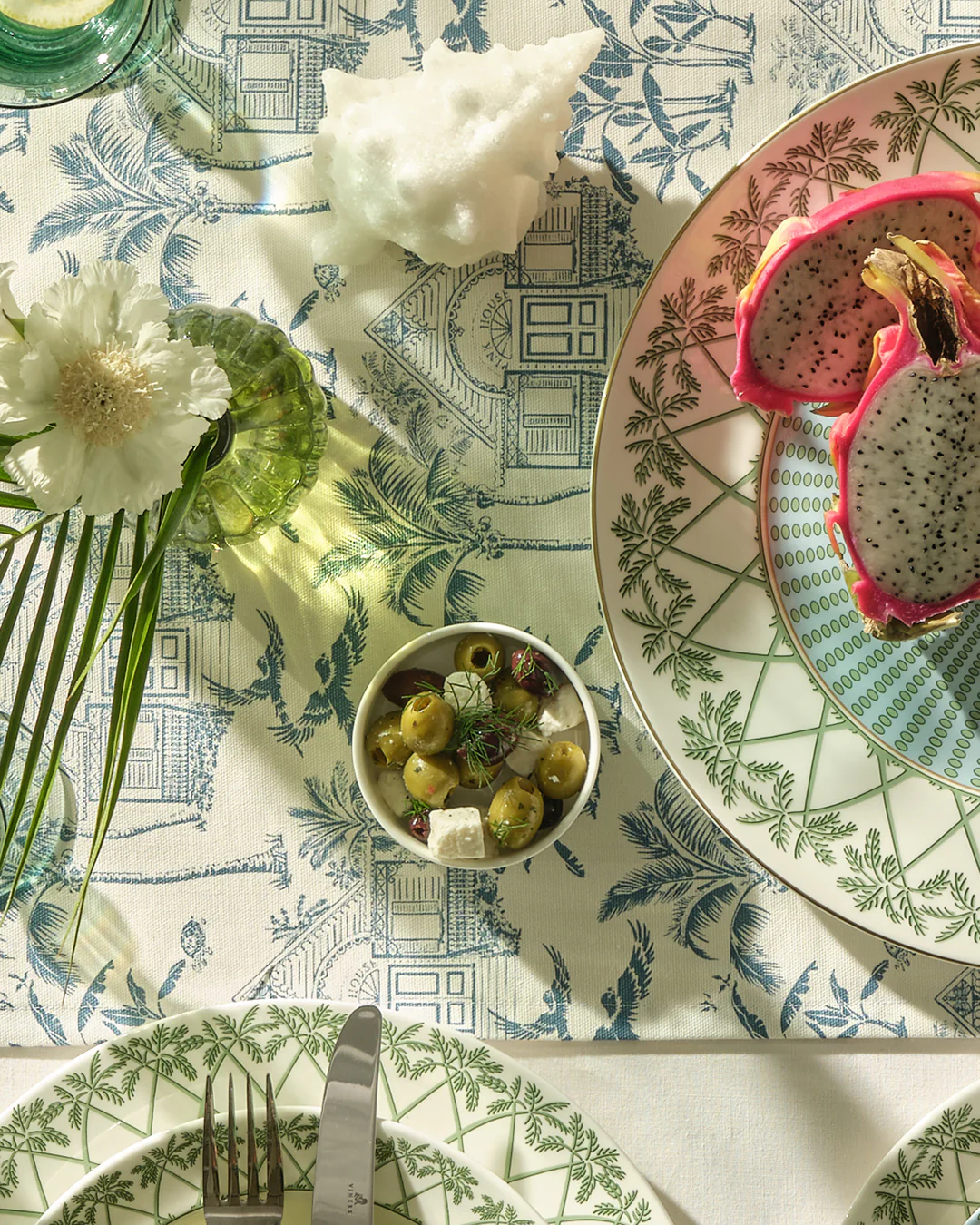 Fine Bone China Small Dish PALMS - Image 4