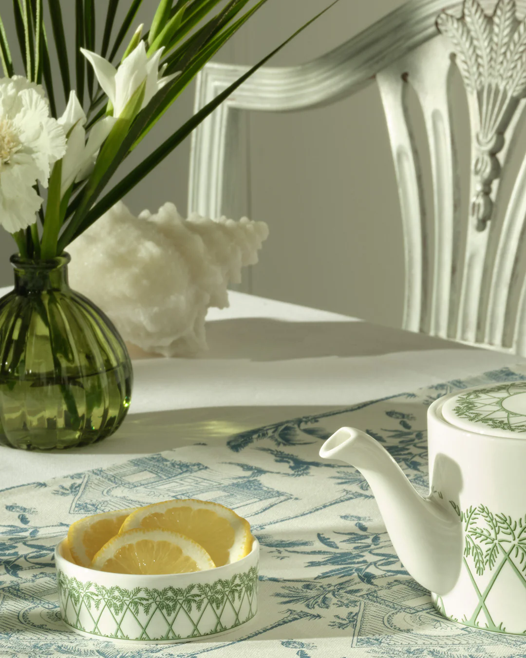 Fine Bone China Small Dish PALMS - Image 5