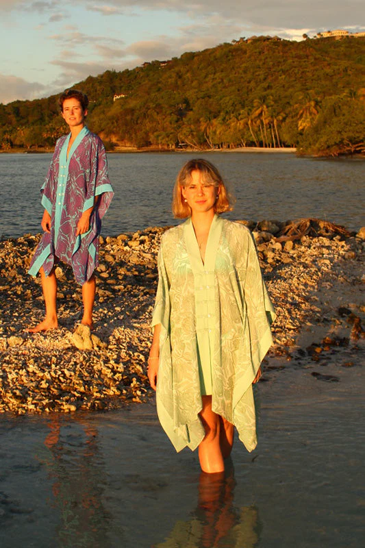 Silk Jade Poncho PROTEA - Image 9