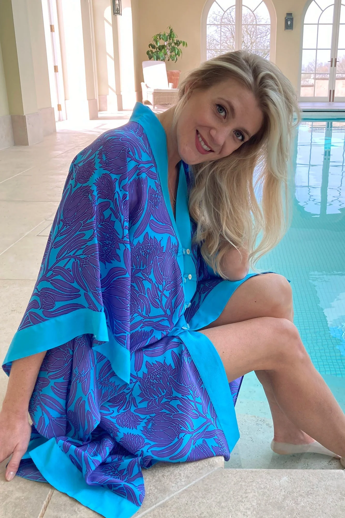 Silk Jade Poncho PROTEA - Image 5