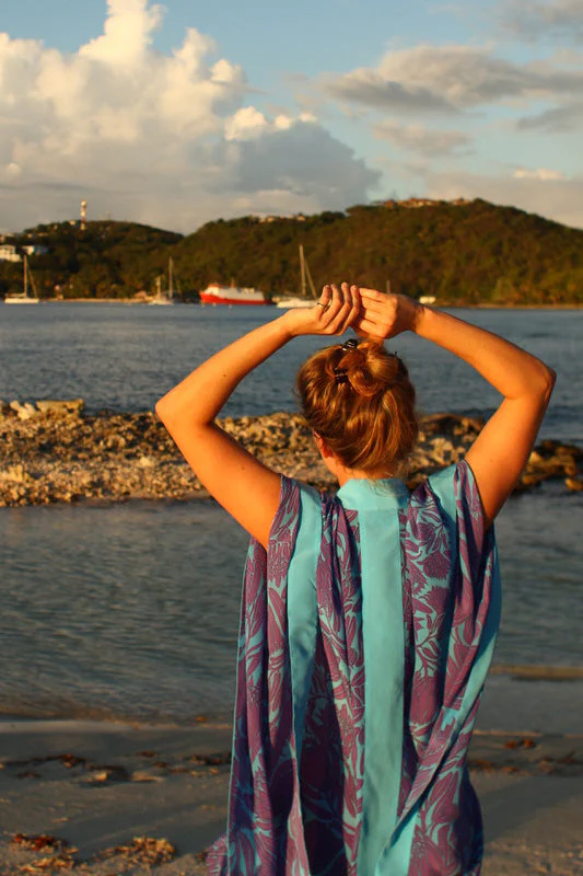 Silk Jade Poncho PROTEA - Image 8