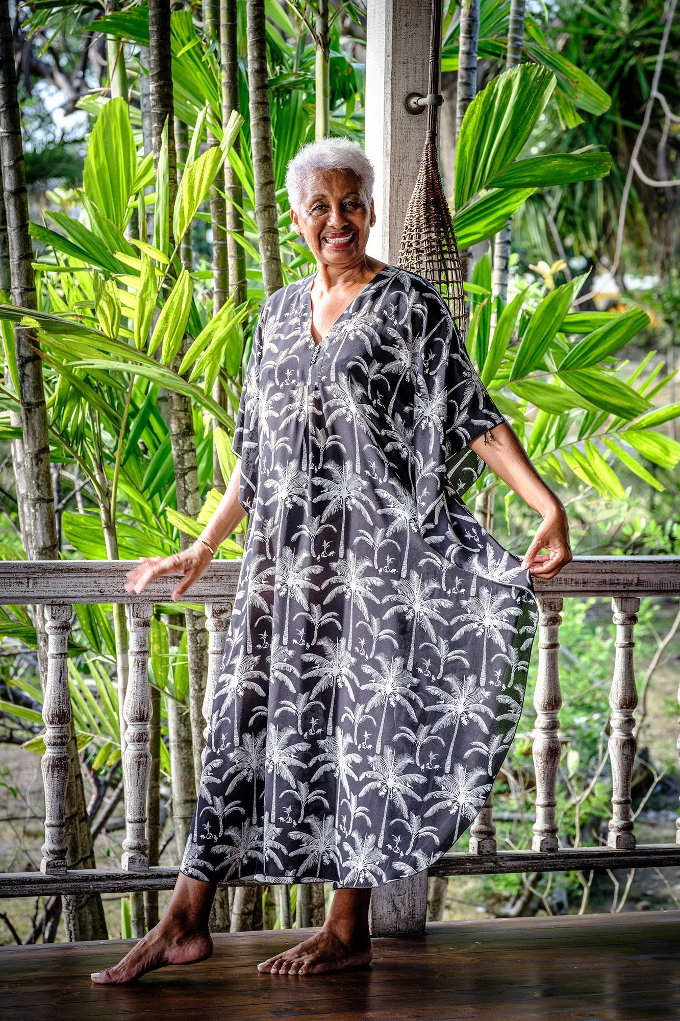 Silk Jenlee Kaftan PLANTATION - Image 3
