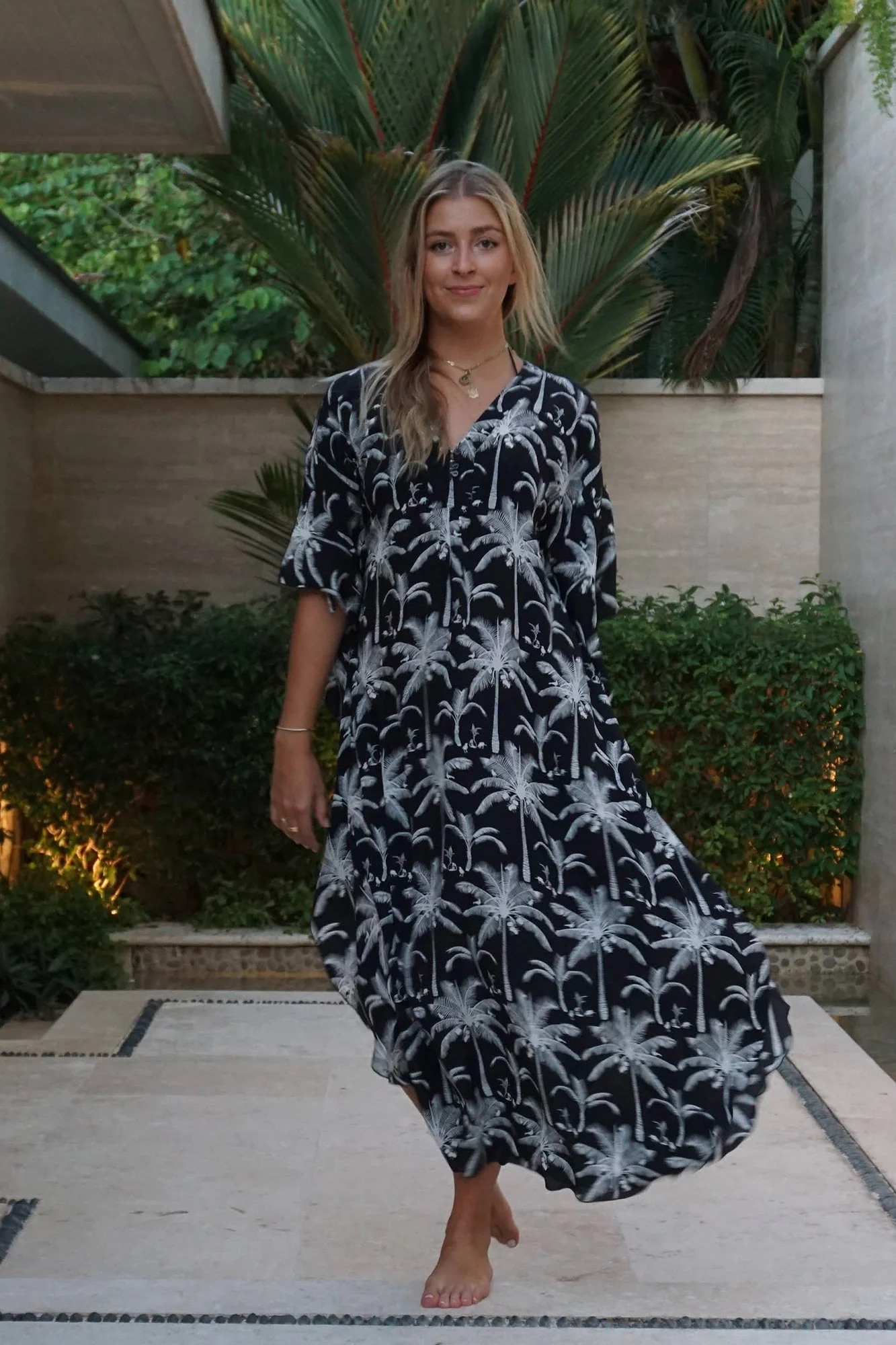 Silk Jenlee Kaftan PLANTATION - Image 8