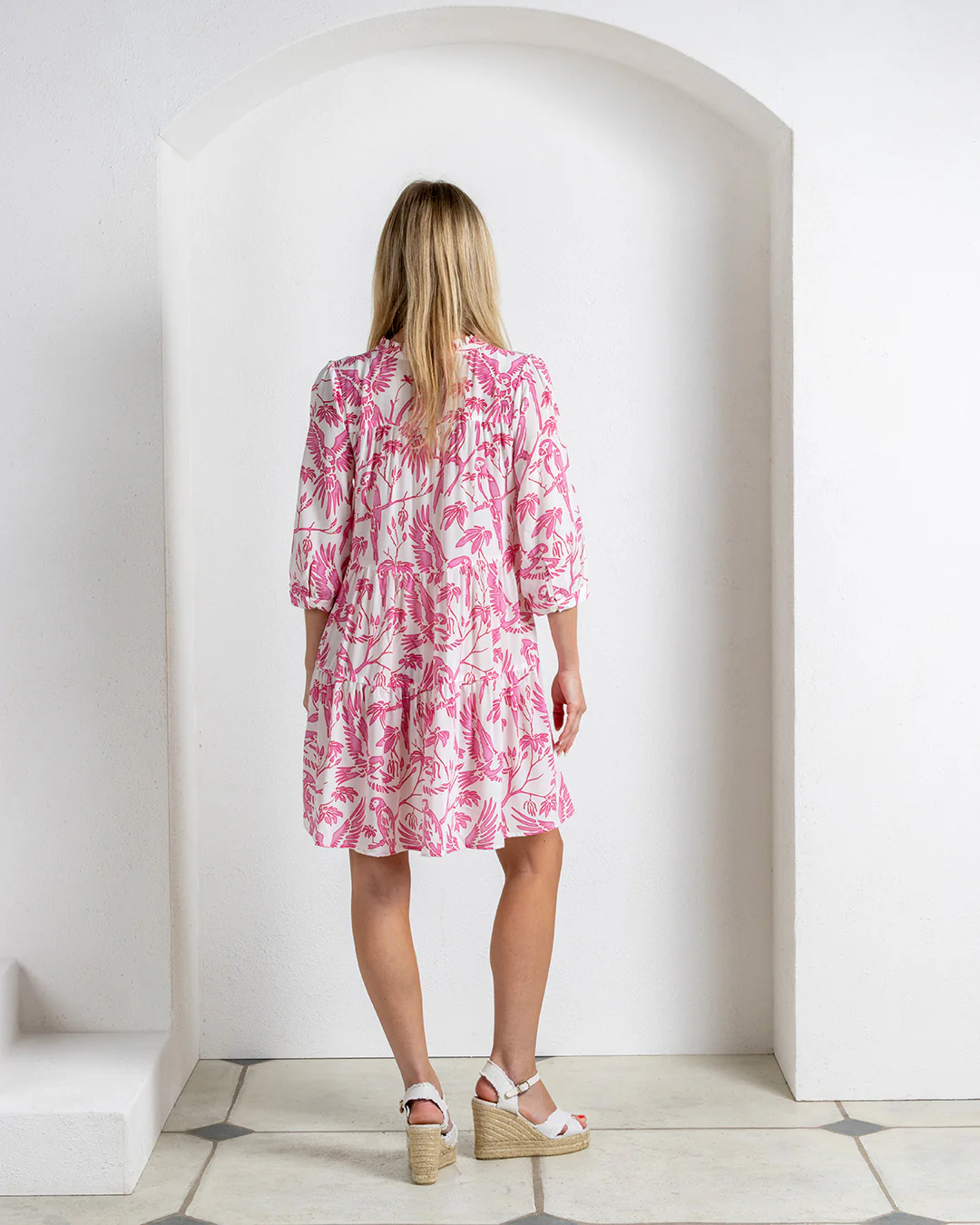 Silk Amy Dress PARROT - Image 5
