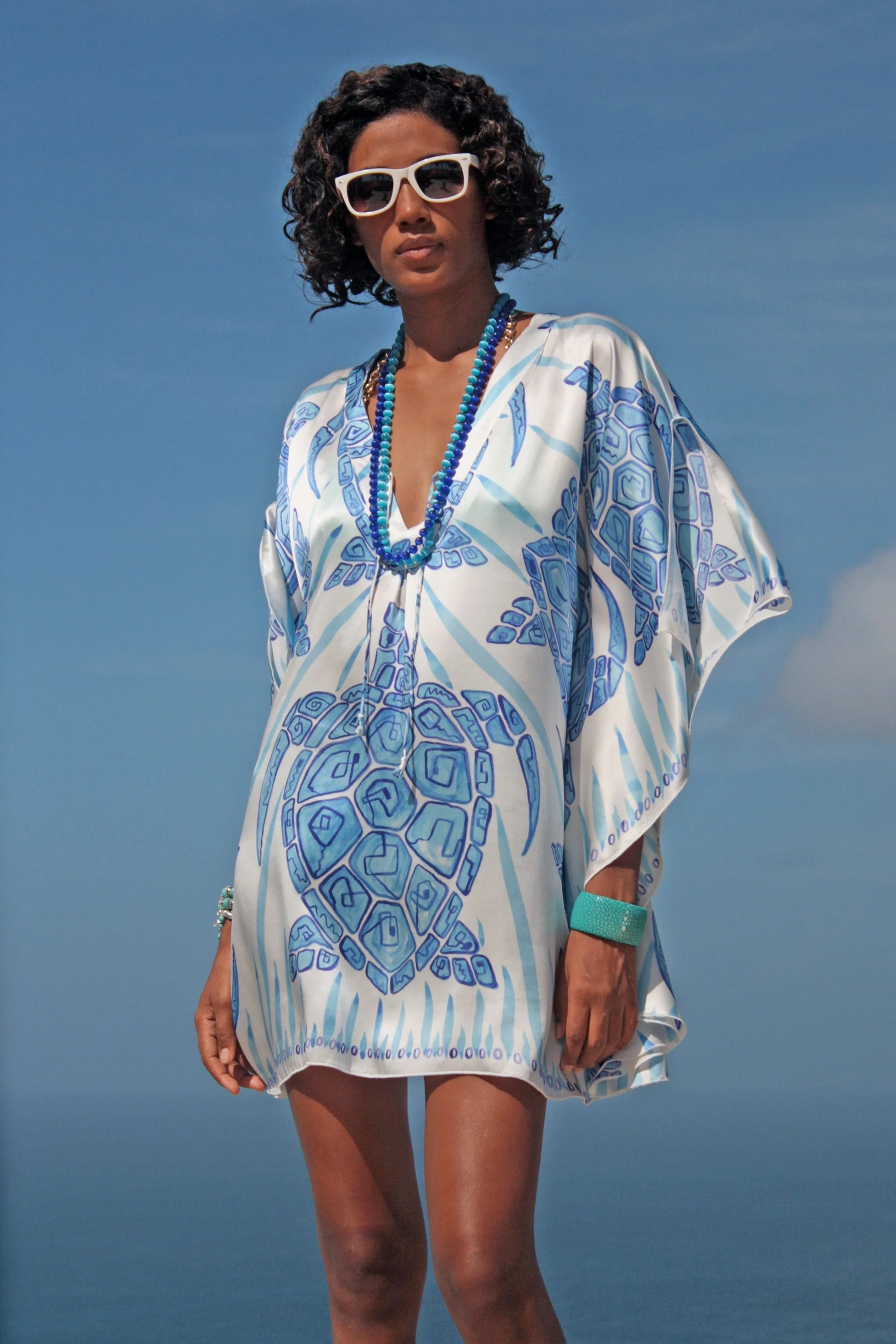 Silk Leanna Kaftan TURTLE