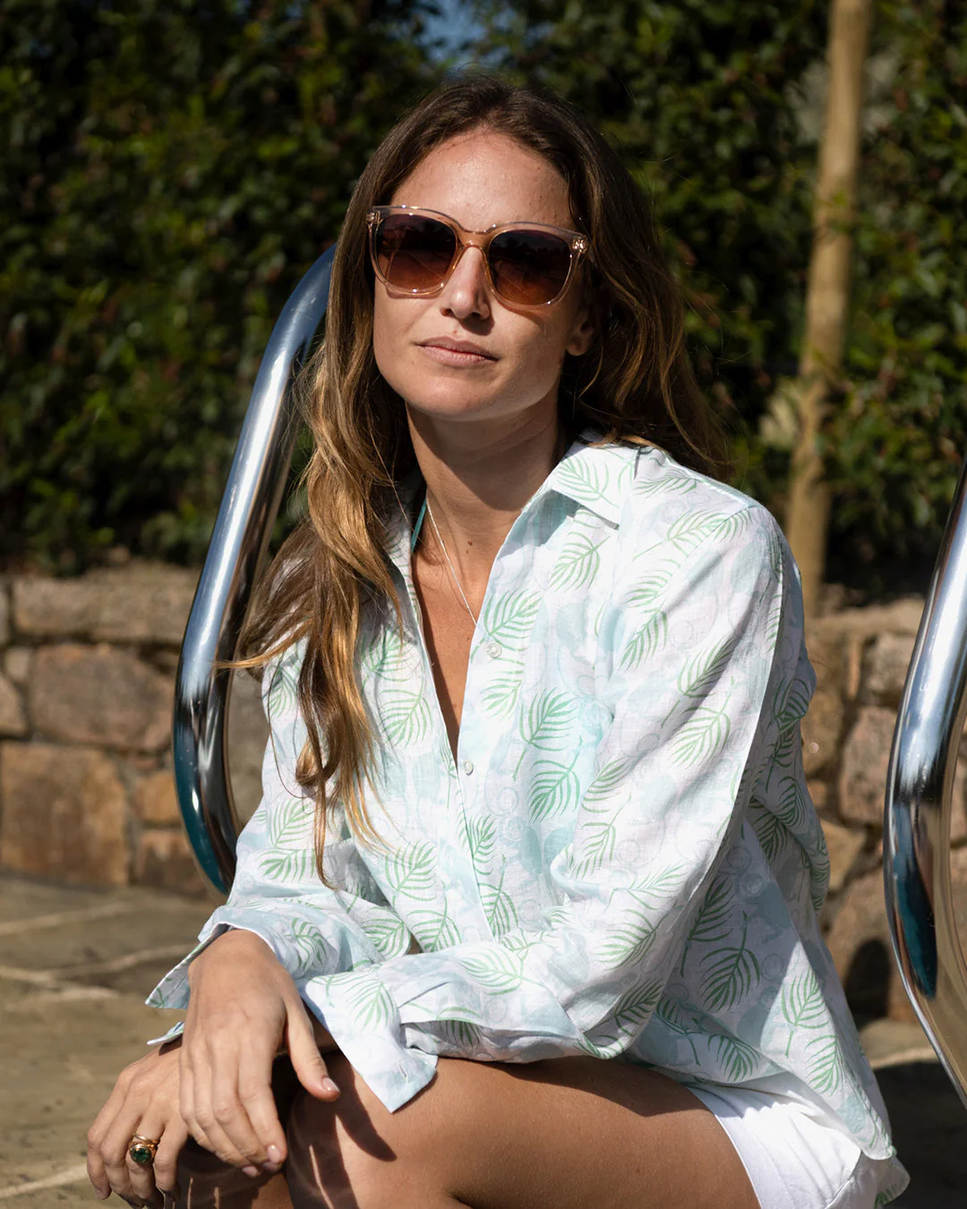 Linen Anastasia Shirt MONKEY & PALMS - Image 5