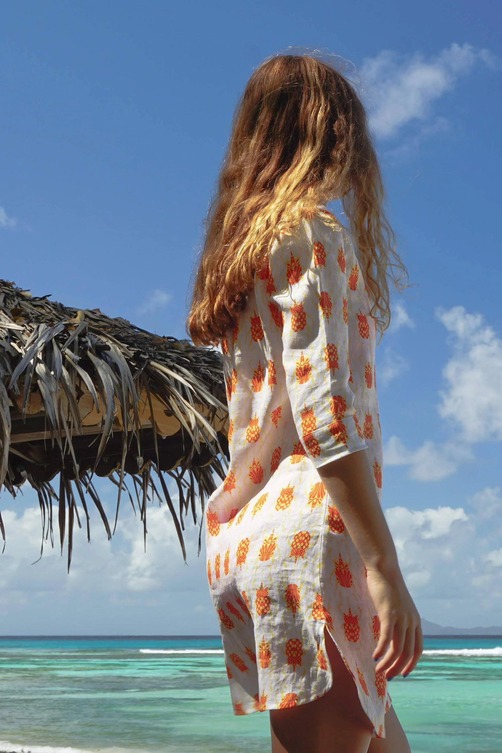 Linen Decima Dress BEETLE - Image 3