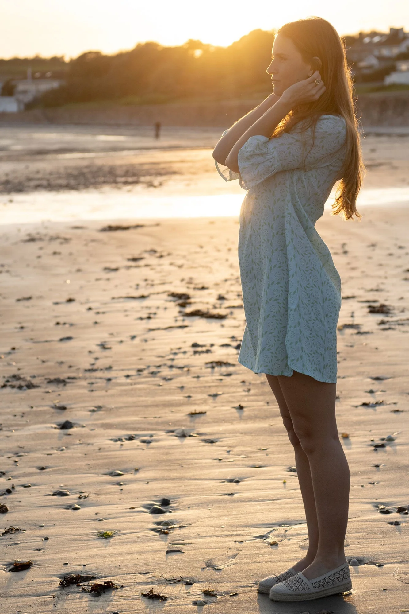 Linen Decima Dress FERN - Image 4