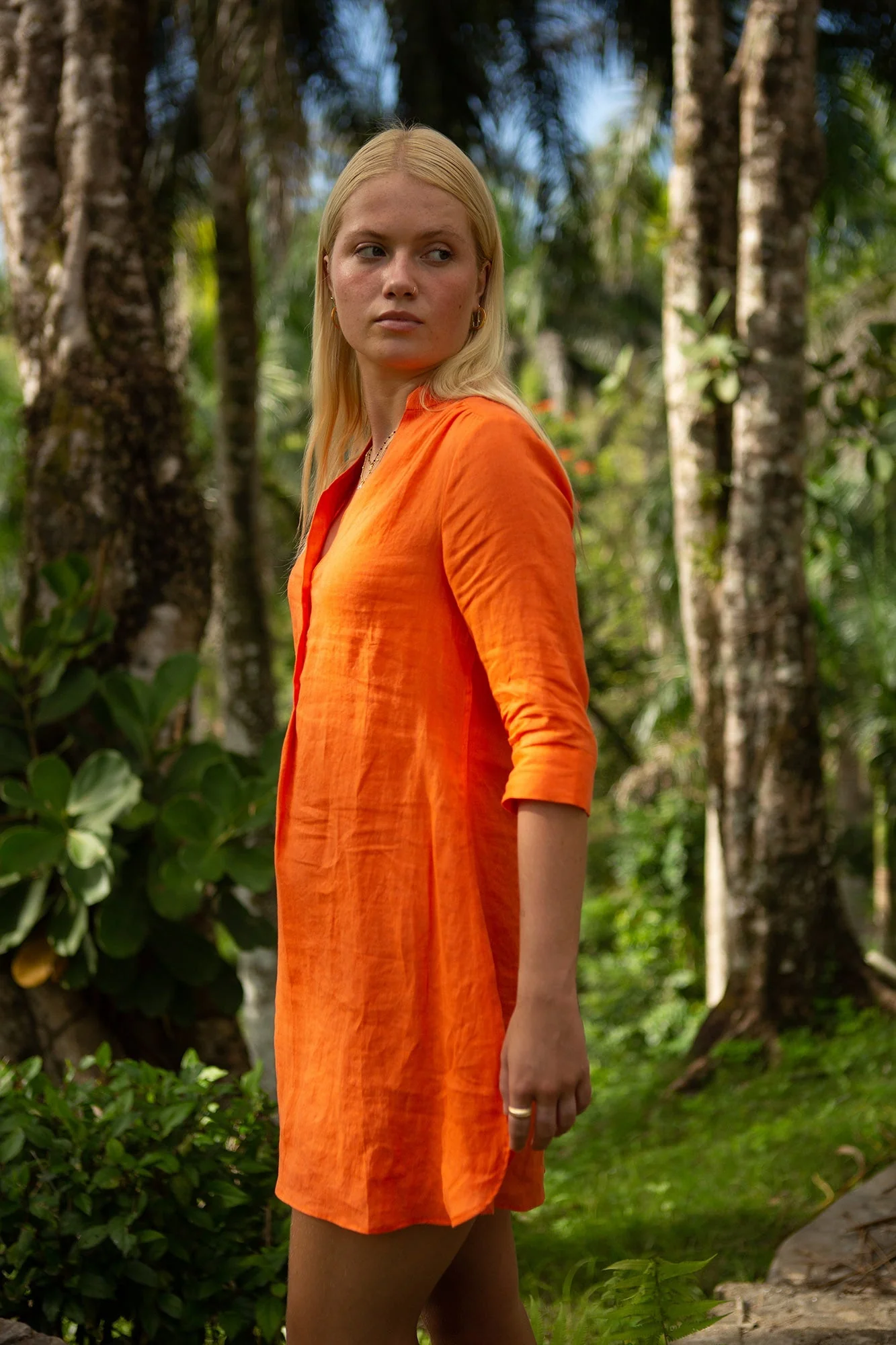 Linen Decima Mini Dress - Image 3