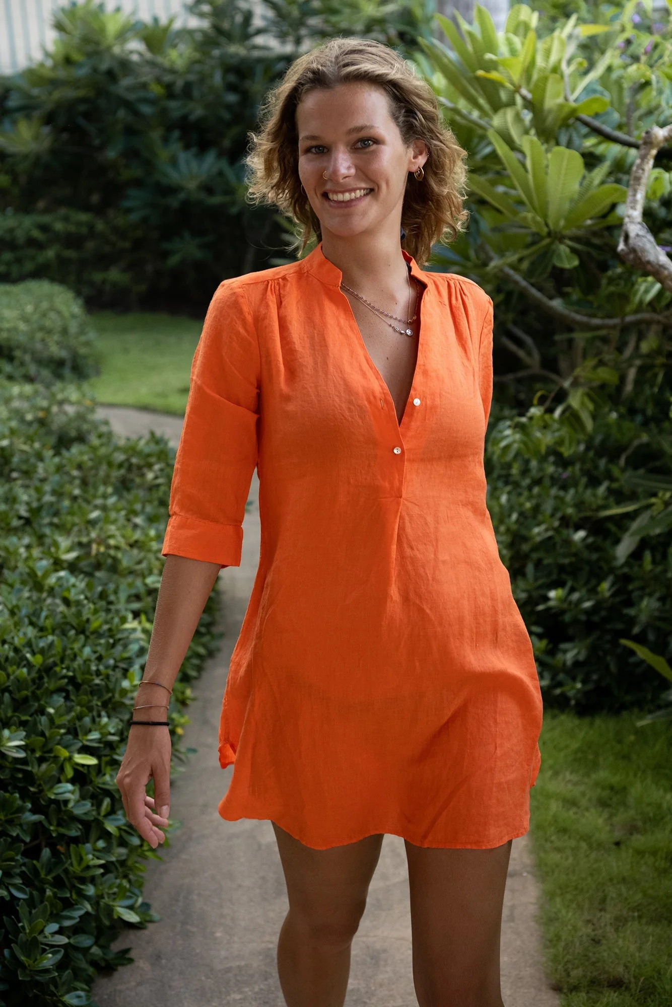 Linen Decima Mini Dress - Image 6